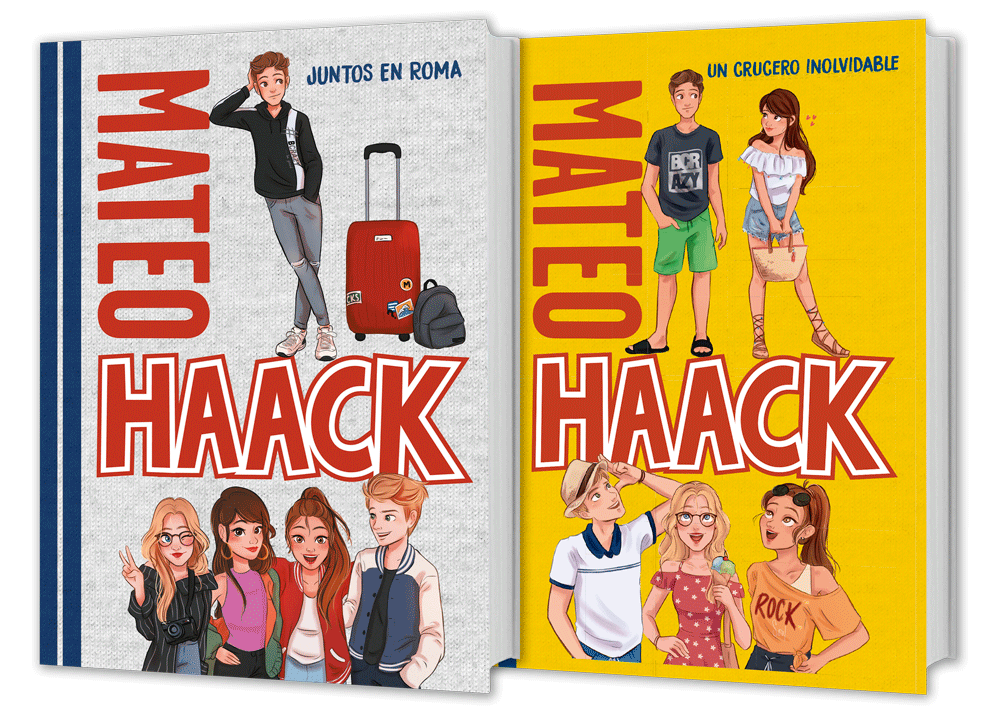Portadas de los libros de Mateo Haack