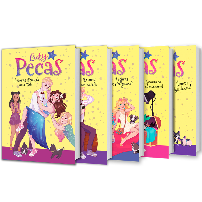 Portadas de la colección Lady Pecas